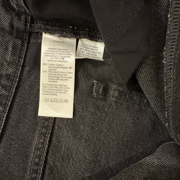 NWT Madewell Women Low Slung Baggy Charcoal Straight Jeans - Picture 13 of 13